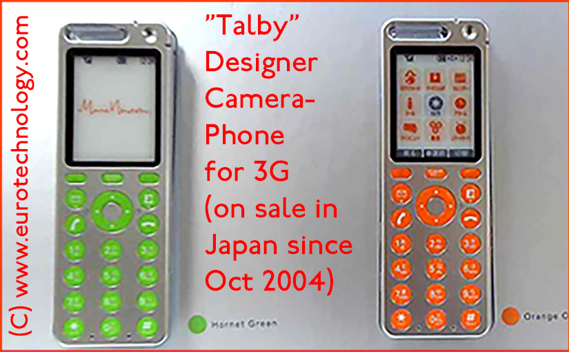 Marc Newson designed Talby mobile phone announced by KDDI as part of the KDDI Design Project, today branded iida phones